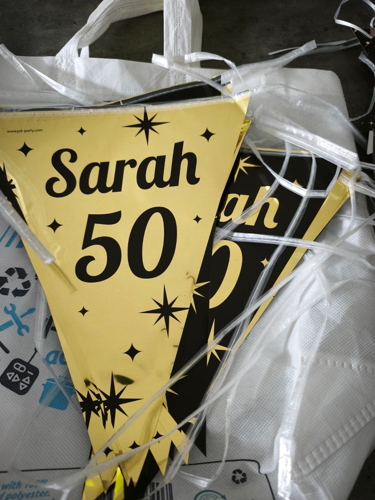 Sarah 50 jaar slinger - Feestversiering, Ophalen, Nieuw, Versiering, Abraham of Sarah