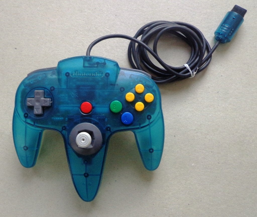 Originele Controller Aqua Blauw voor de Nintendo 64, Ophalen of Verzenden, Zo goed als nieuw, Met 1 controller