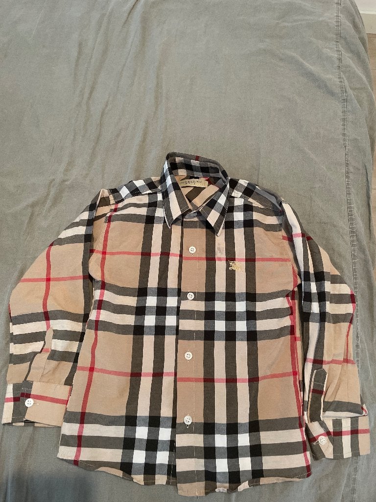Burberry blouse, Ophalen of Verzenden, Zo goed als nieuw, Burberry, Jongen