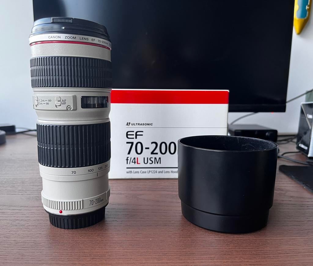 Canon EF 70-200mm f/4 L USM, Audio, Tv en Foto, Fotografie | Lenzen en Objectieven, Ophalen of Verzenden, Zo goed als nieuw, Telelens
