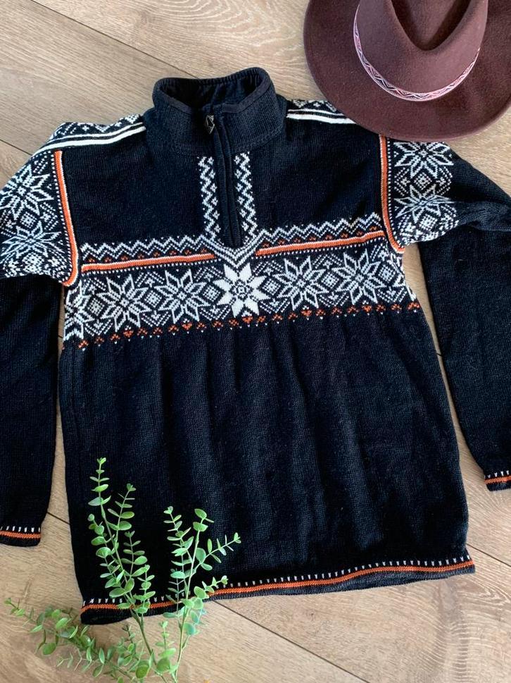 Dale of norway wollen trui S M wool jumper, -, Zwart, -, Ophalen of Verzenden