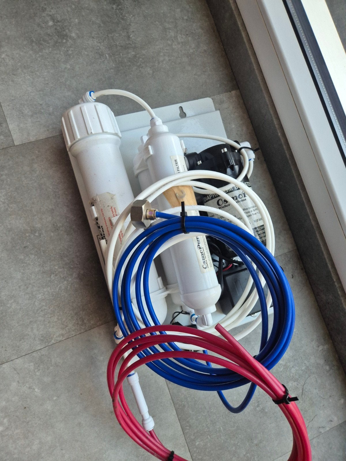 Osmopure waterzuiveringssysteem met boosterpomp, Ophalen of Verzenden, Gebruikt
