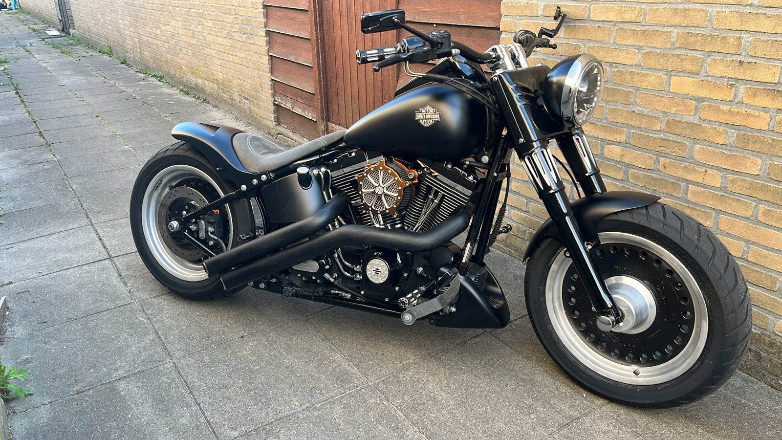 Custom made Harley Davidson Fatboy uit 2008, Chopper, Gebruikt, Particulier, Meer dan 35 kW