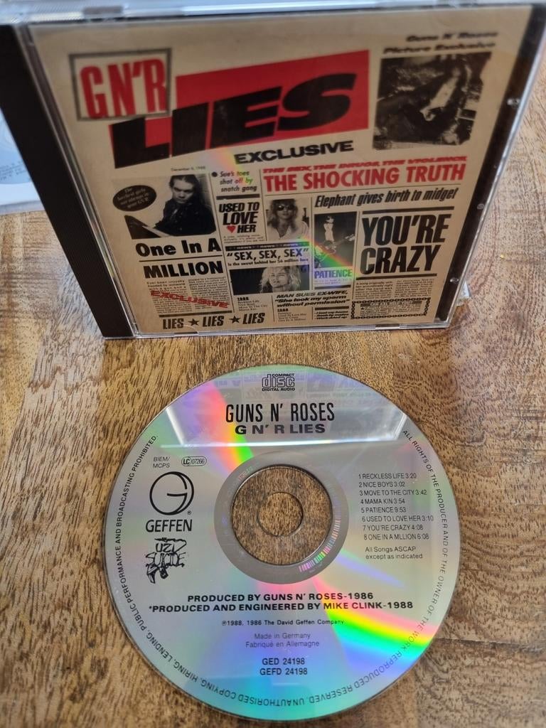 Cd Guns N' Roses – G N' R Lies, Ophalen of Verzenden, Gebruikt, Poprock