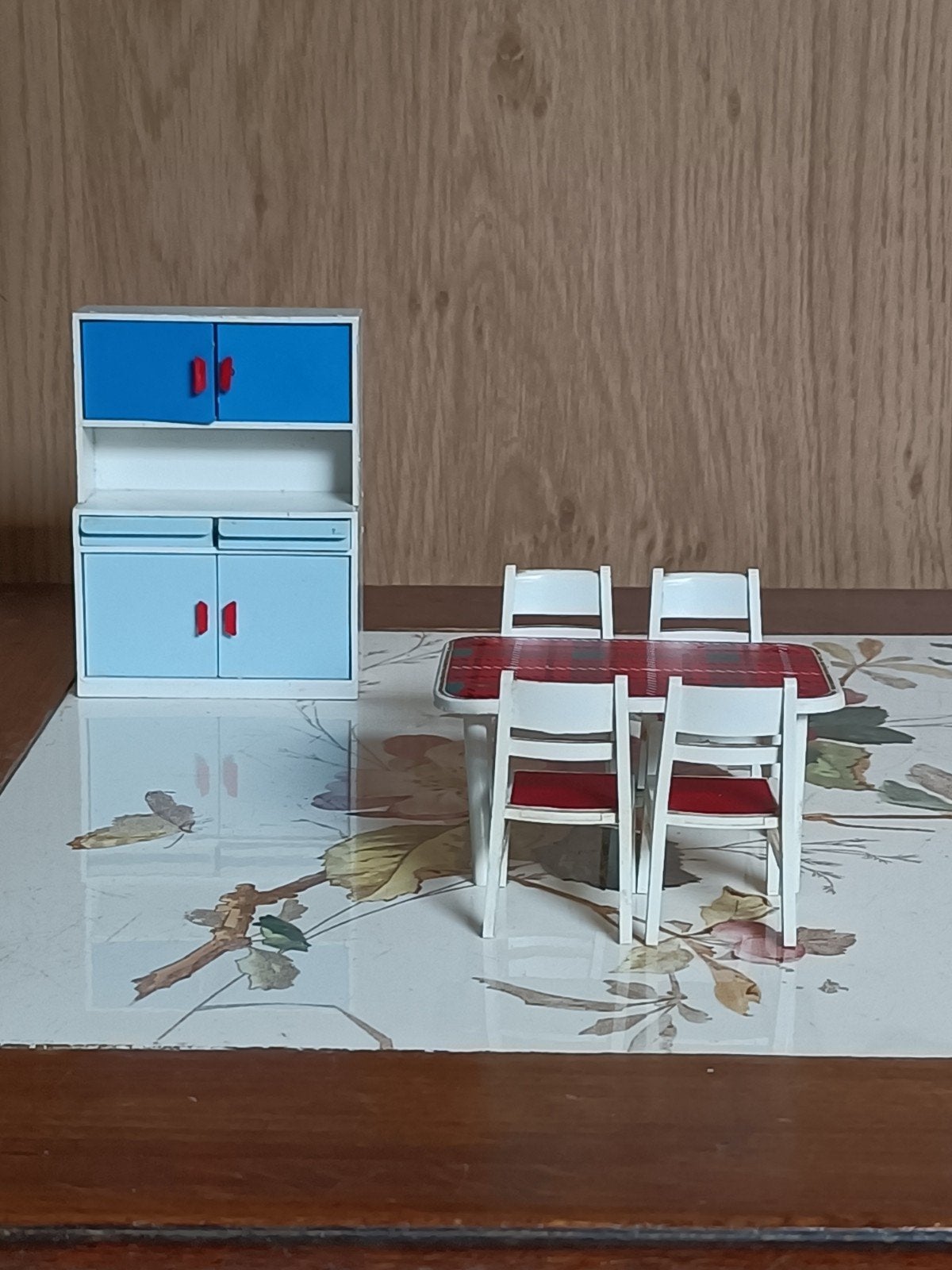 Retro keukensetje poppenhuis jaren '50/'60, Ophalen of Verzenden, Gebruikt, Poppenhuis