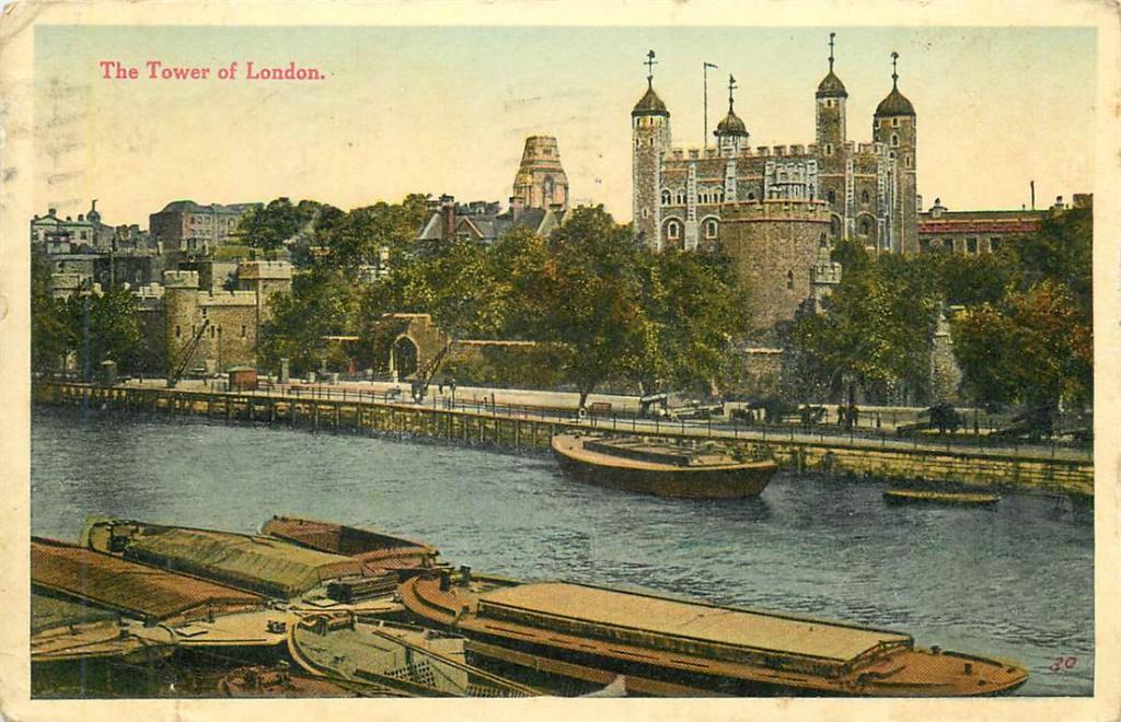 381-419-015 The Tower of London, Verzenden, Voor 1920, Engeland