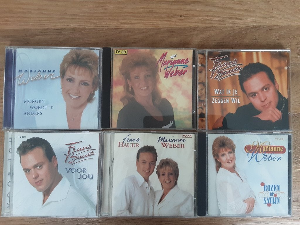 6 cd marianne Weber en Frans Bauer, Ophalen of Verzenden, Gebruikt, Levenslied of Smartlap