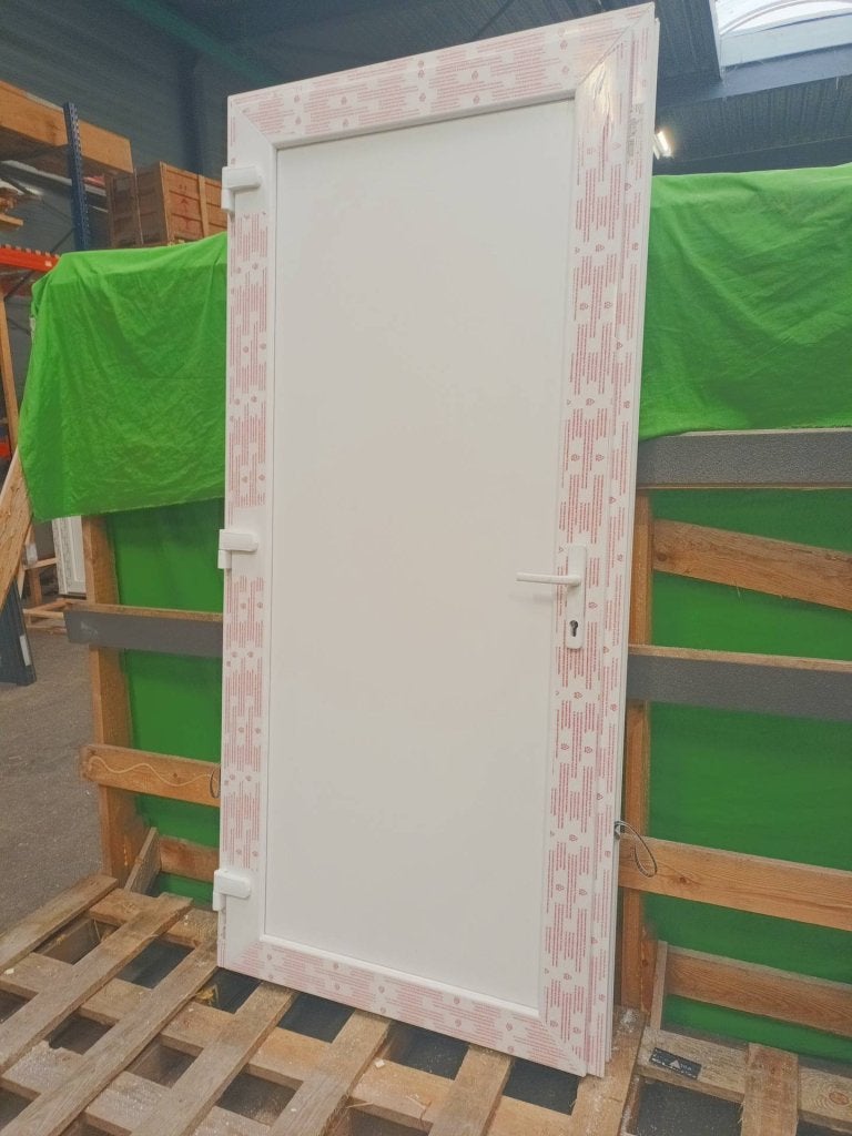 Kunststof Buitendeur volpaneel  b99,5 x h215,5 -2485-, Niet ingevuld, Kunststof, 80 tot 100 cm, 215 cm of meer