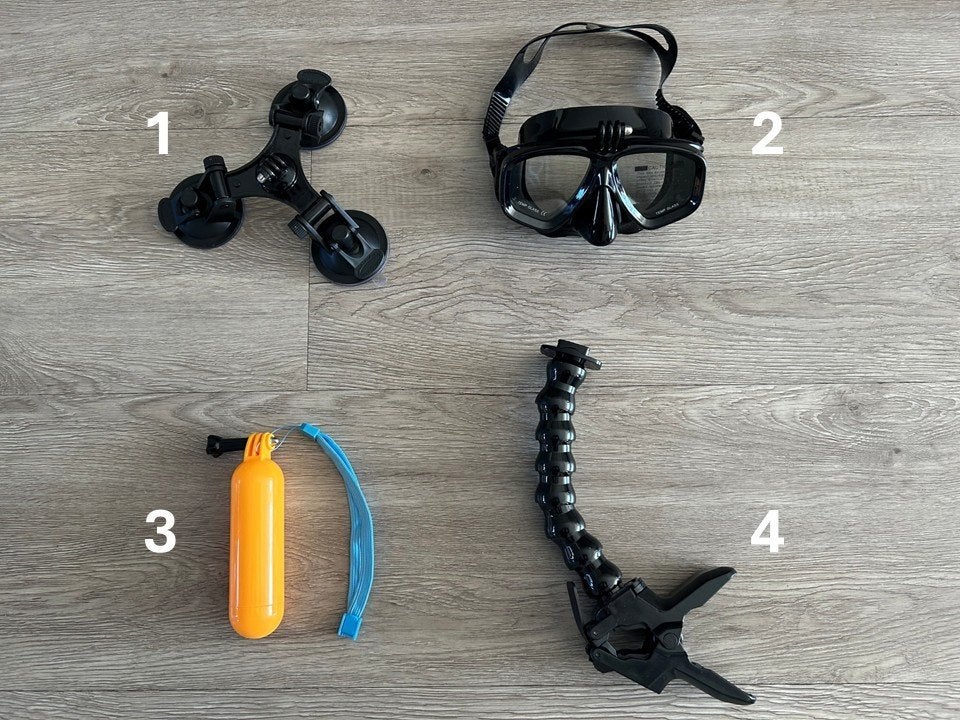 Grote & complete set action camera accessoires (>170 items!), Ophalen of Verzenden, Nieuw, Overige merken