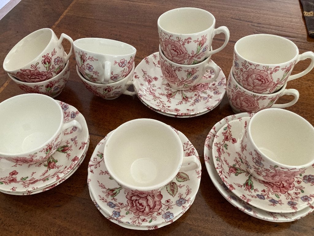 rose chintz 11 kop en schotels, Ophalen of Verzenden