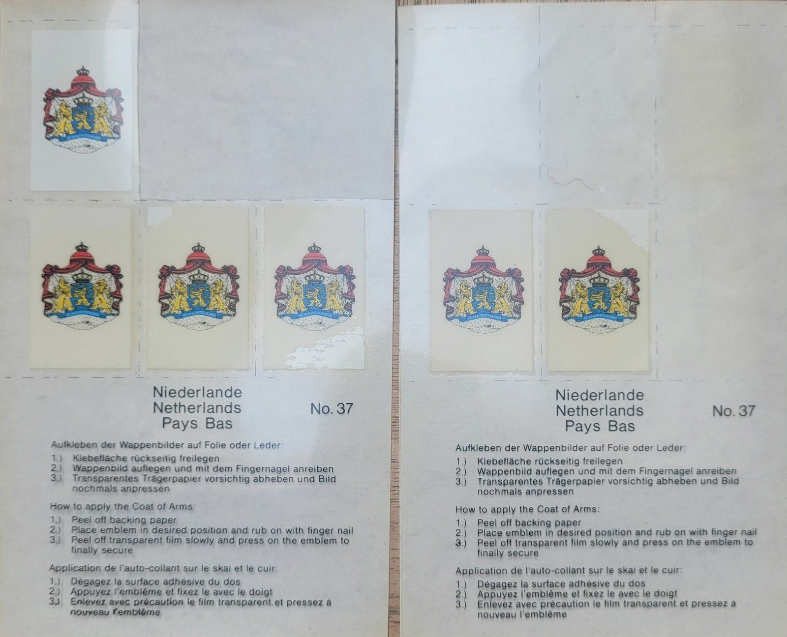 Vintage transferemblemen, Ophalen of Verzenden