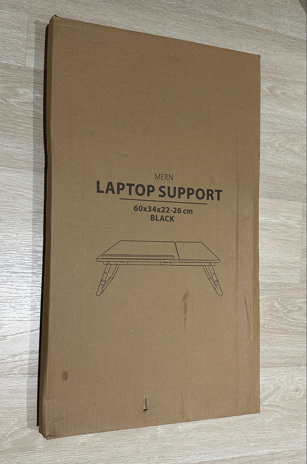 MERN Laptop Support - Zwart, 60x34x22-26 cm, Ophalen, Nieuw, In hoogte verstelbaar