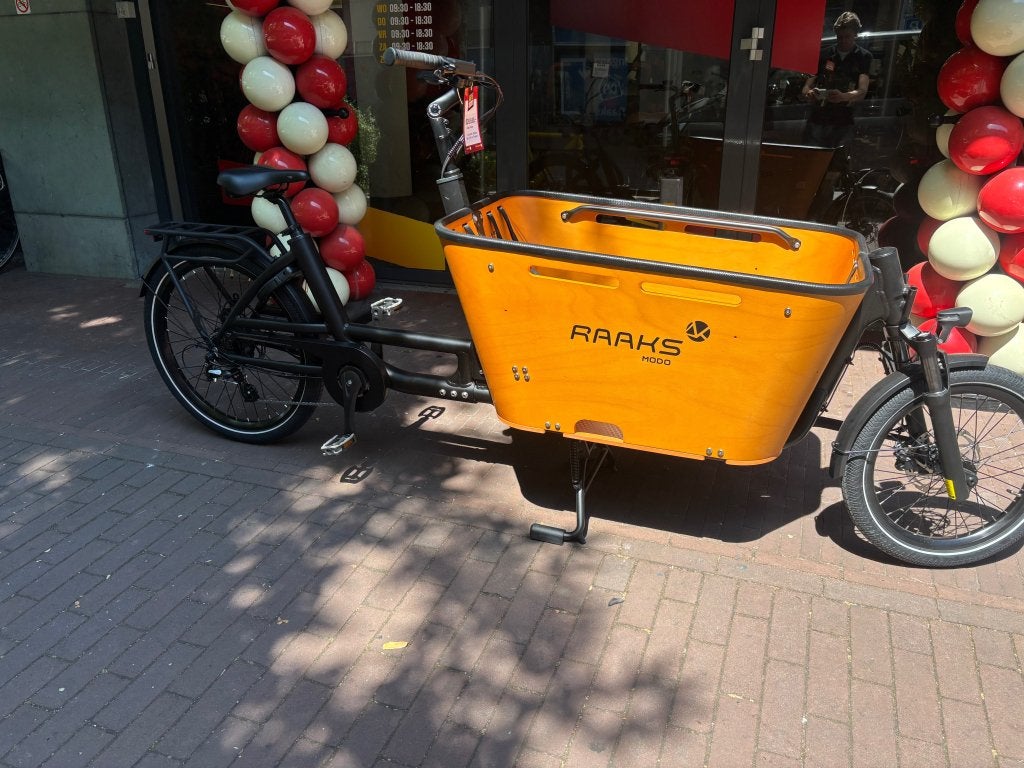 Fietshokje Raaks: Raaks Modo elektrische bakfiets NIEUW!!!, Niet ingevuld, Nieuw, 50 km per accu of meer, Niet ingevuld