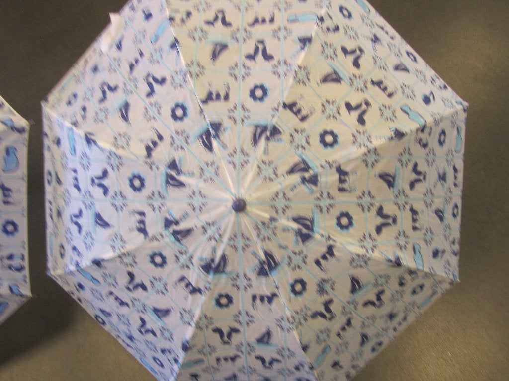 paraplu hollandmotief, Ophalen of Verzenden, Zo goed als nieuw, Blauw