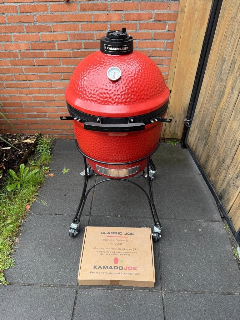 Kamado Joe Classic onderstel + nieuwe metalen zijtafels L/R, Tuin en Terras, Ophalen, Nieuw