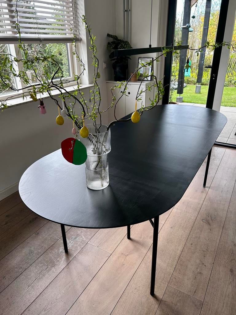 Ferm Living Mingle ovale eettafel - 220 cm, Huis en Inrichting, Tafels | Eettafels, Ophalen, Gebruikt, 200 cm of meer, 50 tot 100 cm