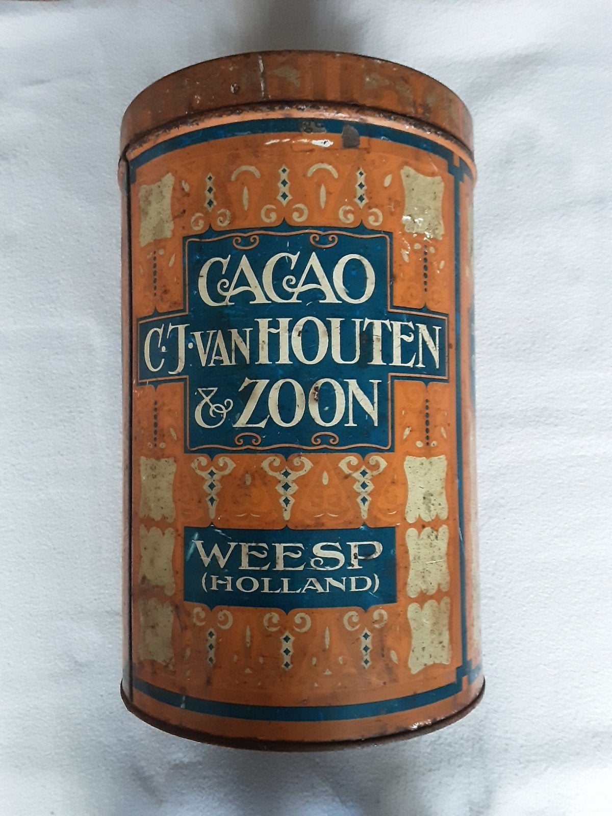 VAN HOUTEN CACAO , WINKELBLIK 5 Kg., Verzamelen, Ophalen of Verzenden, Gebruikt, Overige