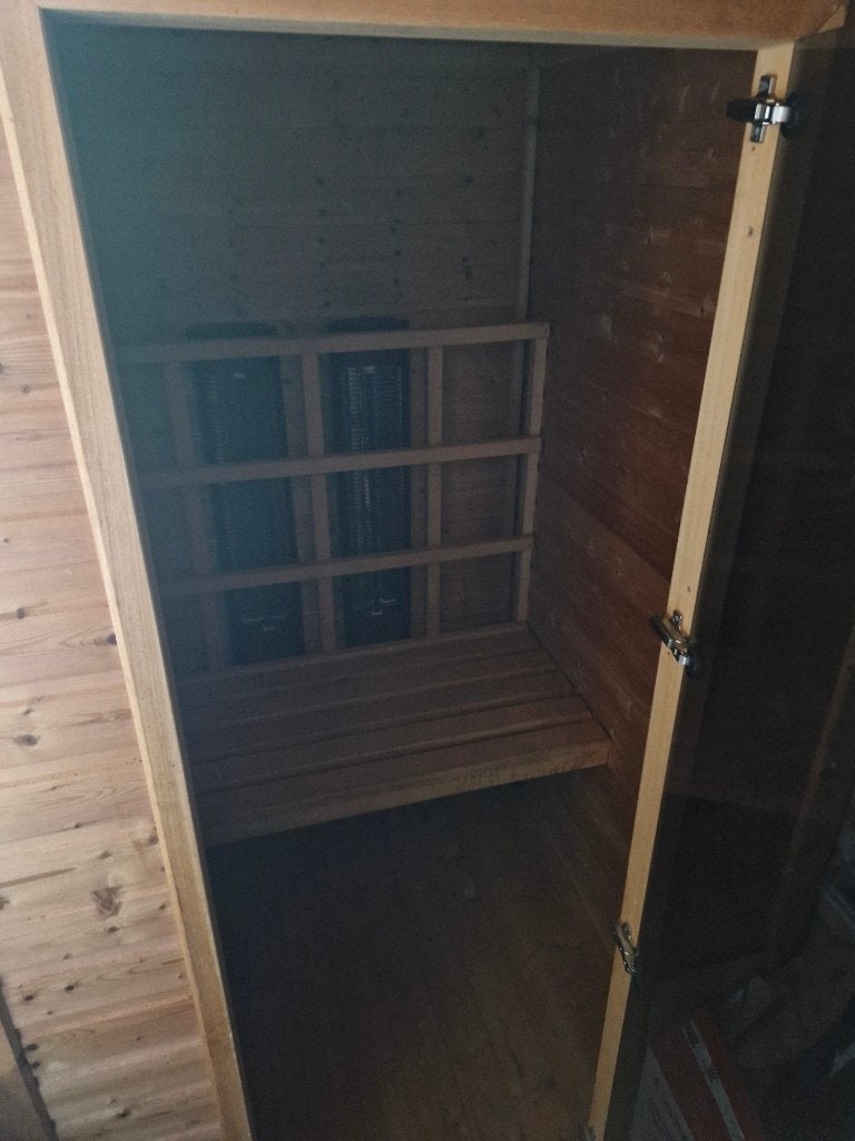 1 persoons Sauna, Sport en Fitness, Sauna, Ophalen, Gebruikt, Infrarood, Complete sauna