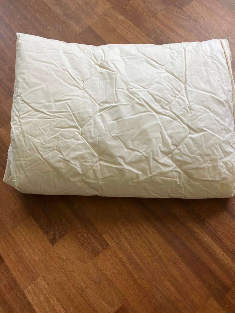 Nieuw Schapenwol Dekbed 150x200- Ongebruikt, Wit, Ophalen of Verzenden, Deken of Dekbed, Nieuw