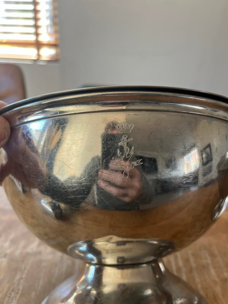 Twee Marine Dekschalen met Deksel - Vintage Servies, Ophalen of Verzenden