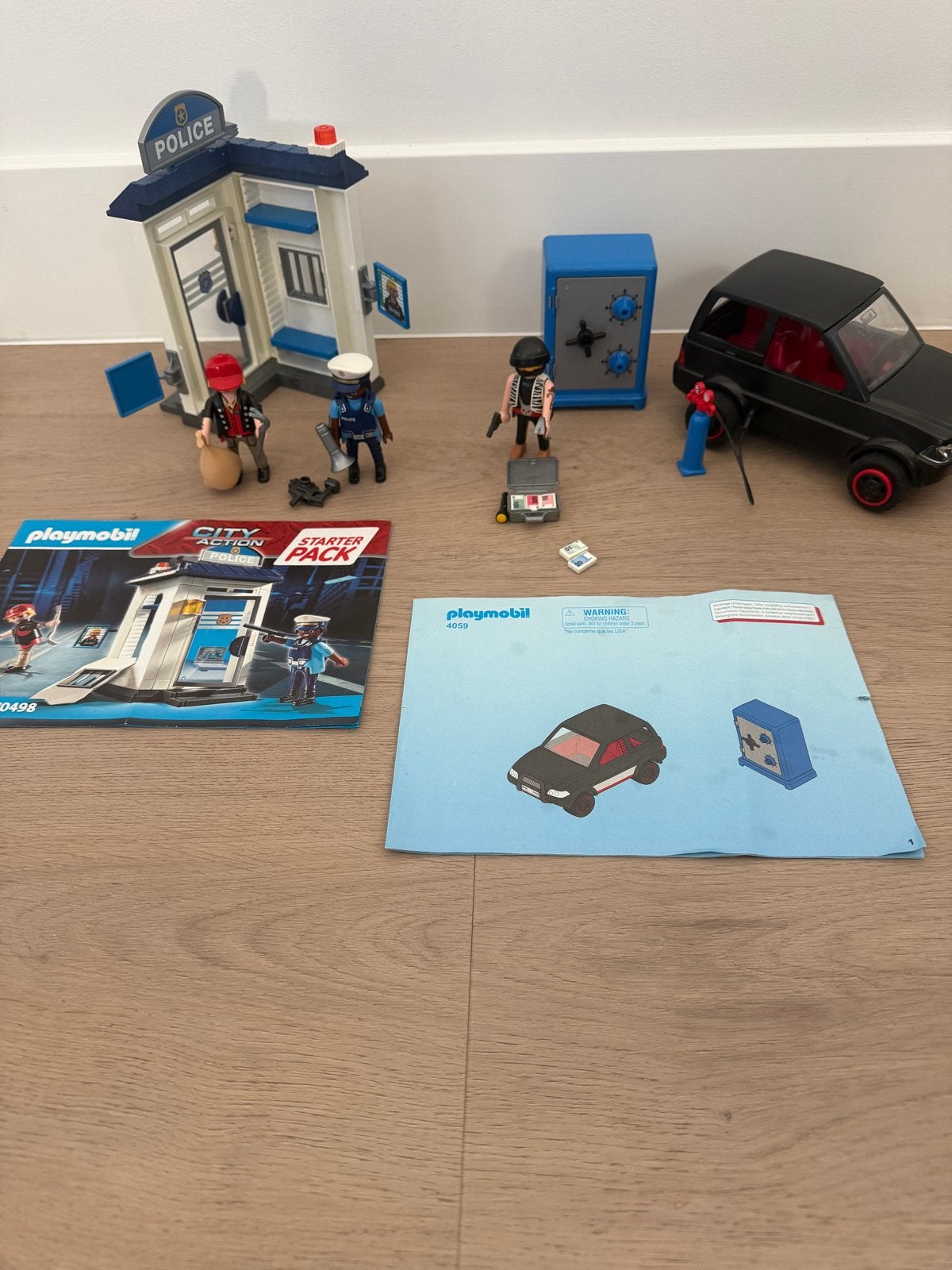 PLAYMOBIL City Action Politie & Brandkastkraker (4059+70498), Kinderen en Baby's, Gebruikt, Gebouw, Complete set, Ophalen of Verzenden