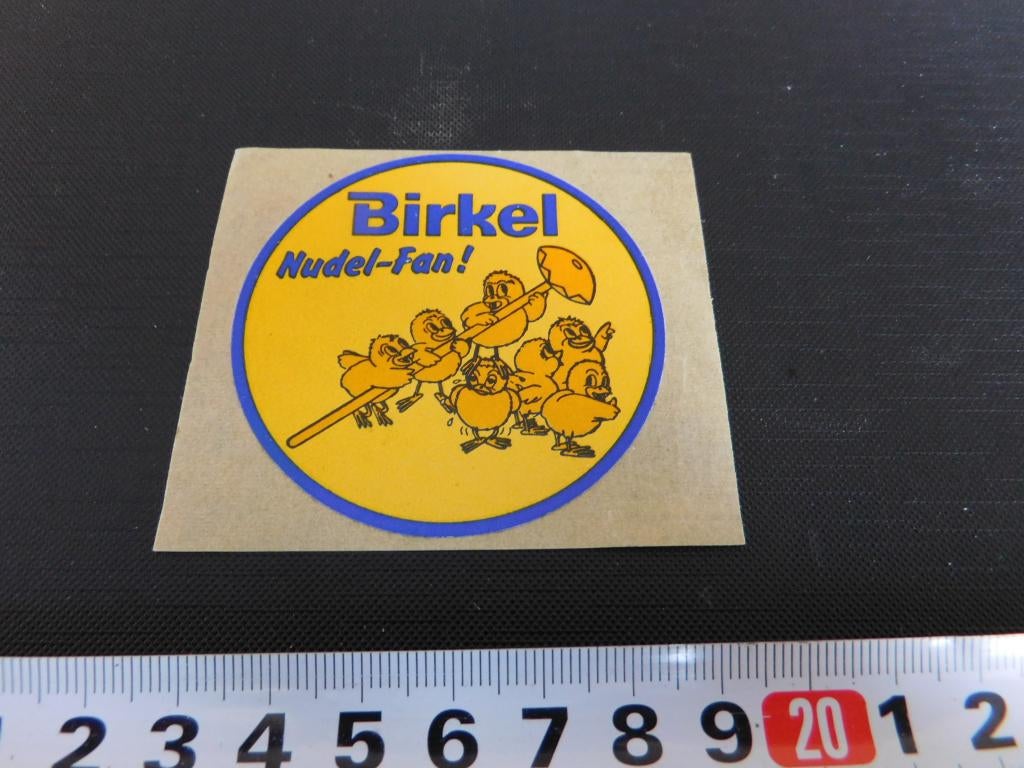 sticker Birkel Nudel-Fan, Verzamelen, Stickers, Zo goed als nieuw, Ophalen