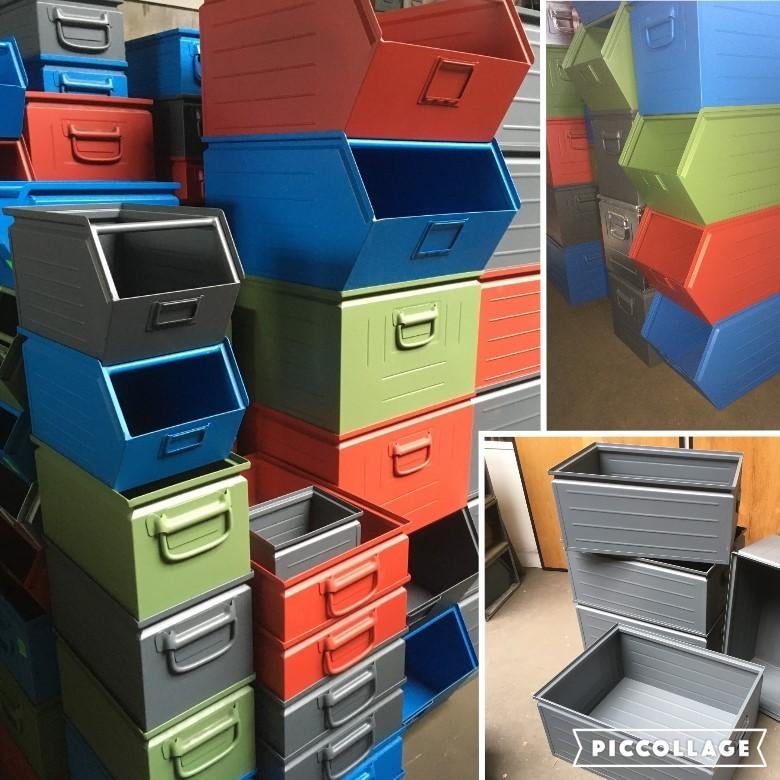 Industriële XL Stapelbak Kist Opbergbak Krat Salontafel -50%, Huis en Inrichting, Woonaccessoires | Kisten, Ophalen, 50 tot 100 cm