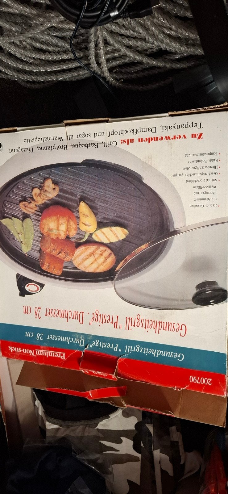 Prestige Gezondheidsgrill 28 cm - Grill, Teppanyaki, Pizza, Ophalen of Verzenden, Nieuw