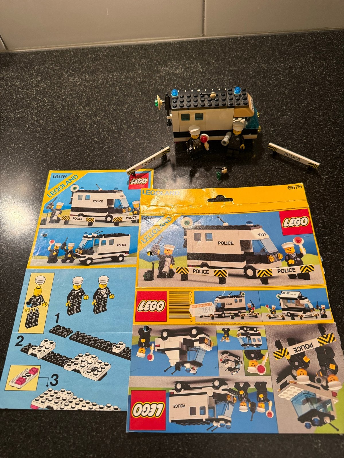 Vintage Lego 6676 Mobiele Politie Eenheid met Handleiding, Kinderen en Baby's, Gebruikt, Lego, Ophalen of Verzenden, Compleet