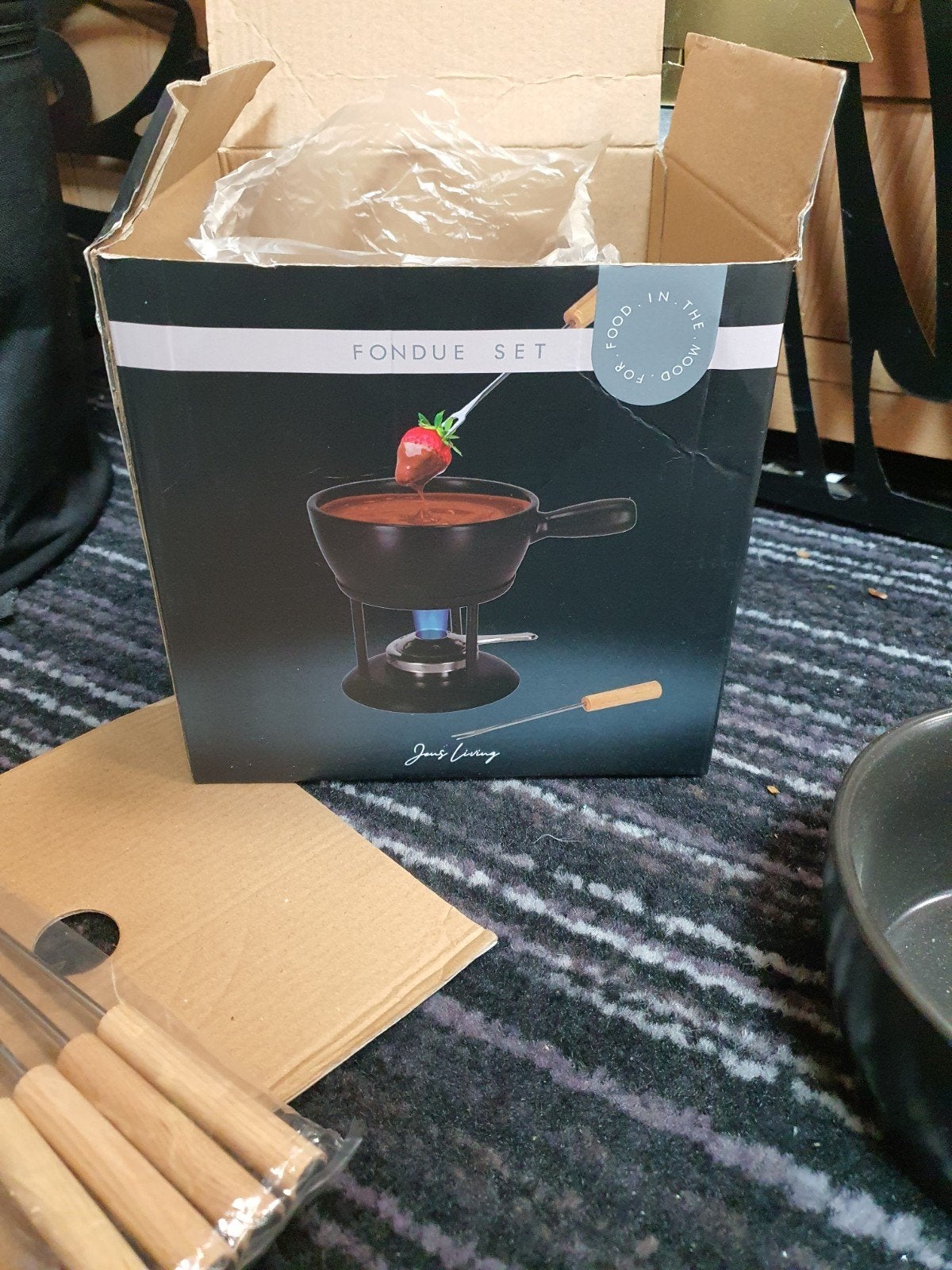 Jens Living Fondueset - Nieuw in doos, Ophalen of Verzenden, Nieuw, Brander, Fondueset