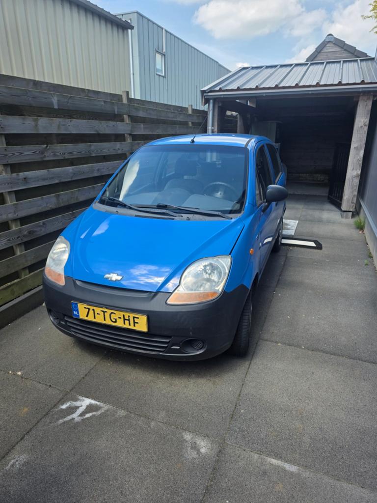 Chevrolet Matiz 0.8 2006 Blauw, Auto's, Voorwielaandrijving, Stof, Blauw, Origineel Nederlands