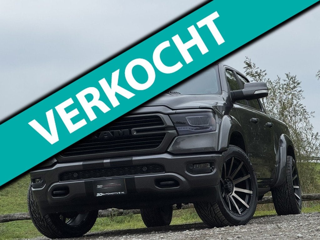 Dodge RAM 1500 LARAMIE NIGHT WIDEBODY 5.7L V8, ORIG NED, LUC, Automaat, Gebruikt, 5654 cc, Origineel Nederlands