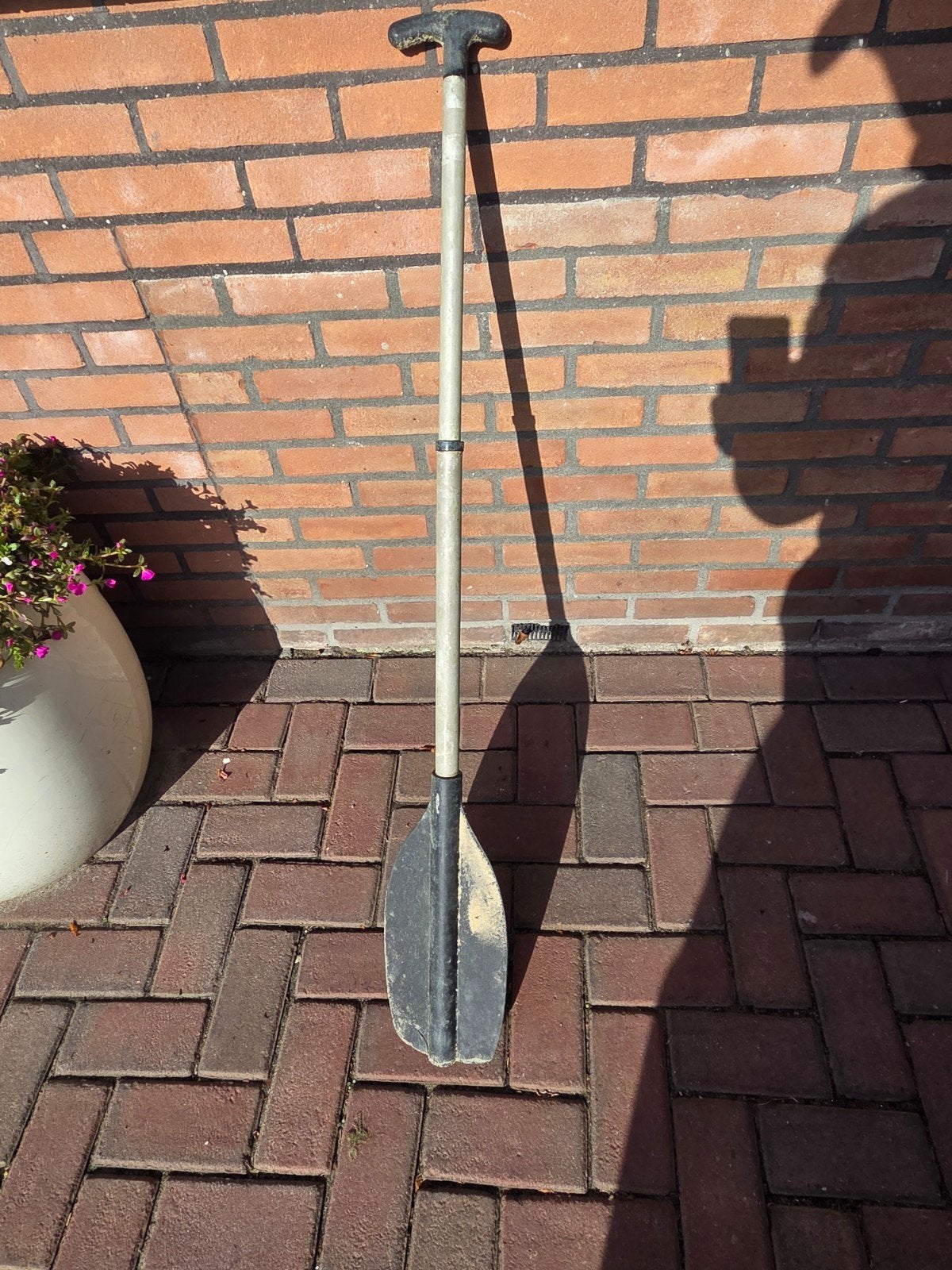 Verstelbare peddel voor kano of kajak, Ophalen, Gebruikt, Enkelbladige peddel