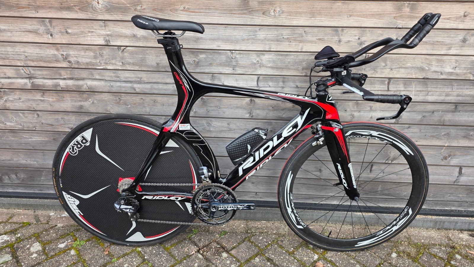 Ridley Dean carbon tijdritfiets Shimano Ultegra Di2, Fietsen en Brommers, Fietsen | Racefietsen, 28 inch, Gebruikt, Carbon, Velgrem