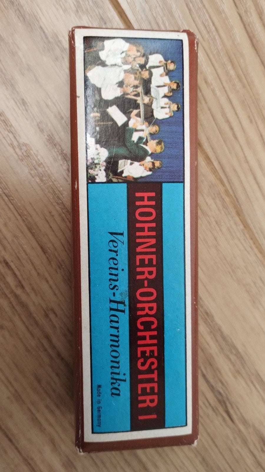 Vintage Hohner Orchester Vereins-Harmonika (Diatonisch), Gebruikt, Overige typen, Ophalen of Verzenden, Met koffer of doosje