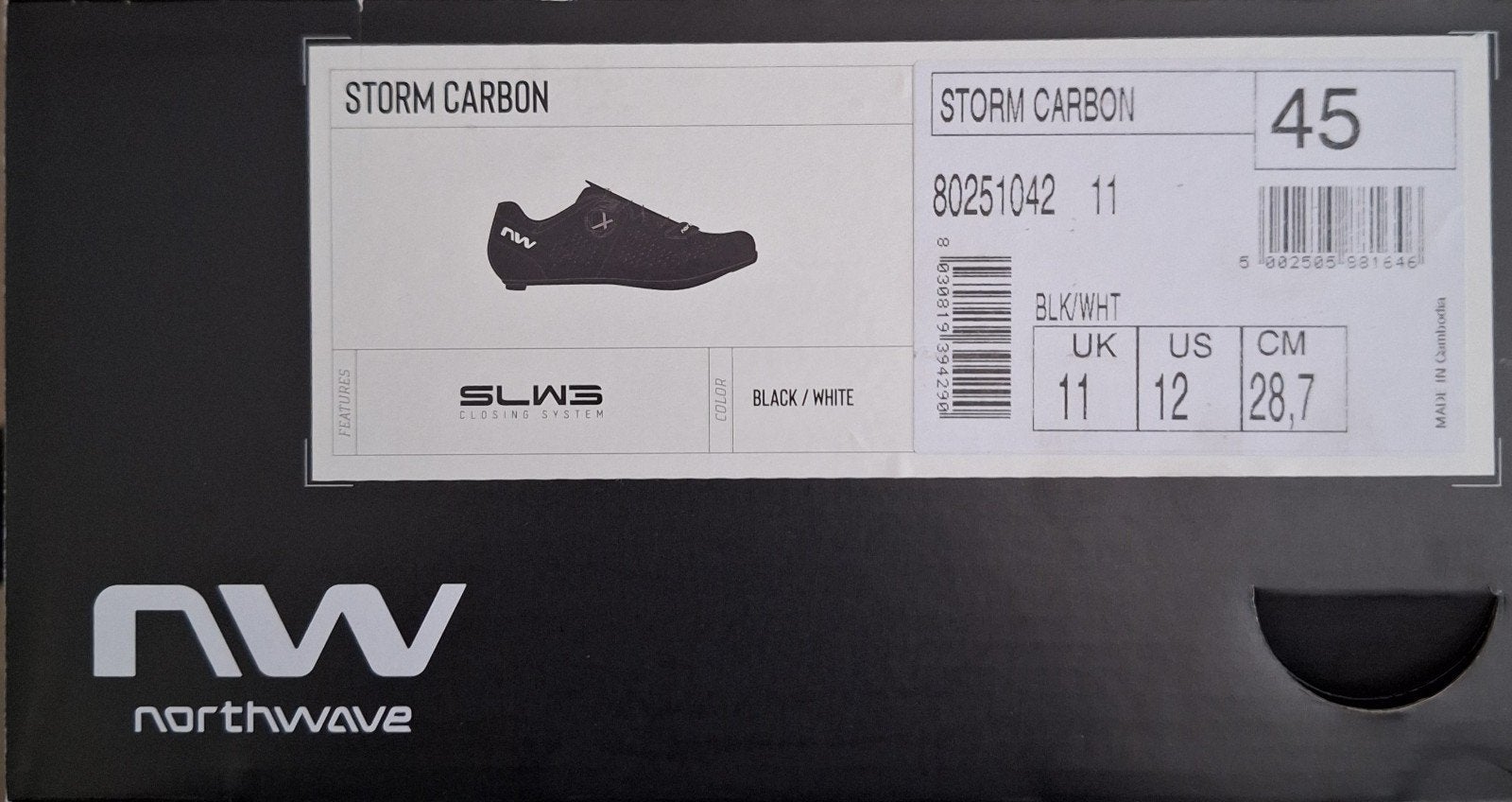 Northwave Storm Carbon racefiets schoenen maat 45, Ophalen, Zo goed als nieuw, Schoenen