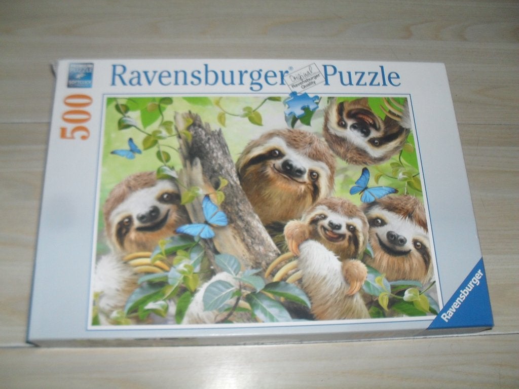 Luiaard selfie puzzle 500 stukjes nieuw, Ophalen, 500 t/m 1500 stukjes, Nieuw, Legpuzzel