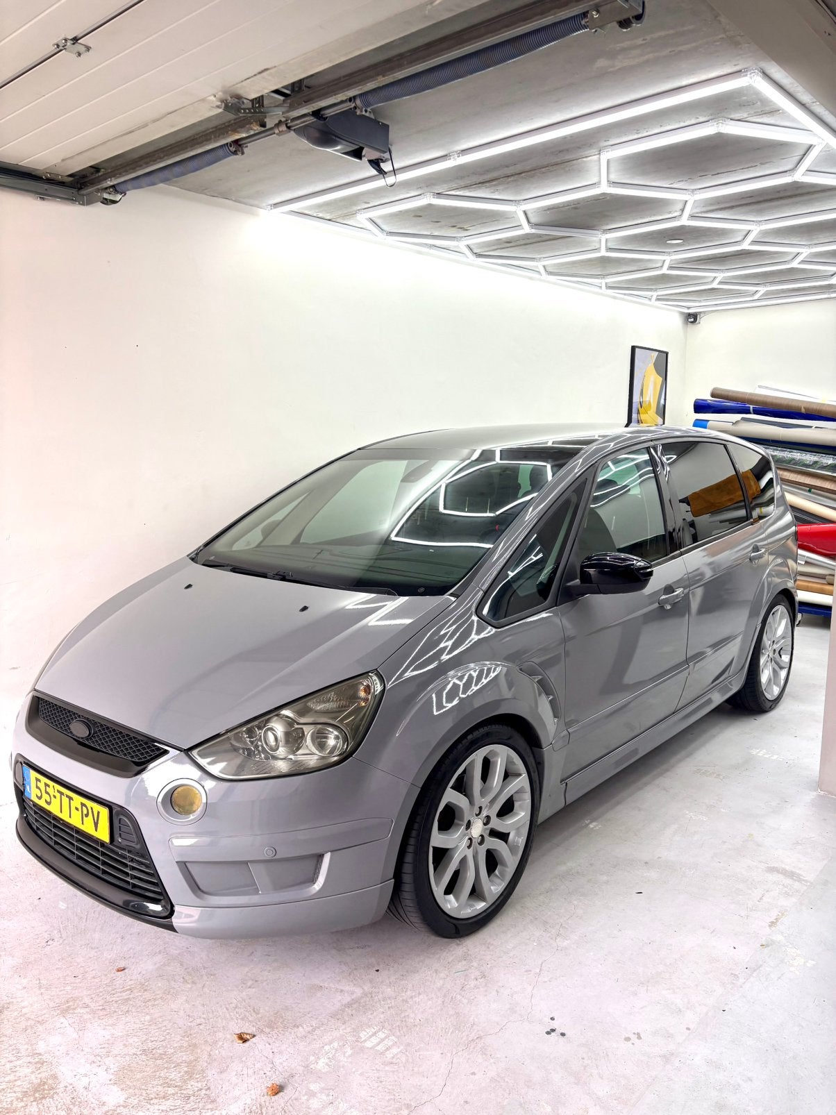 Ford S-Max 2.5 20V Turbo 162KW 2007 Grijs, Auto's, Ford, Voorwielaandrijving, 1581 kg, 7 stoelen, 2521 cc
