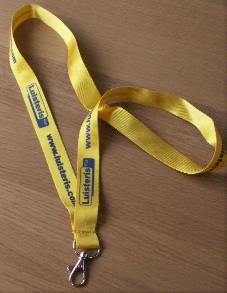 Keykoord, sleutelkoord Luisteris Met NS logo, Verzamelen, Ophalen of Verzenden, Nieuw, Trein, Boek of Tijdschrift