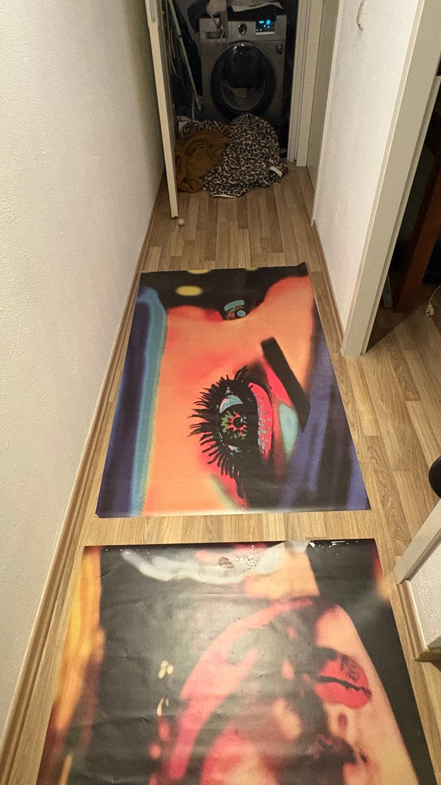 Grote posters: Meisje met de Parel & abstracte ogen, Ophalen, Deurposter of groter, Canvas of Doek, Overige onderwerpen