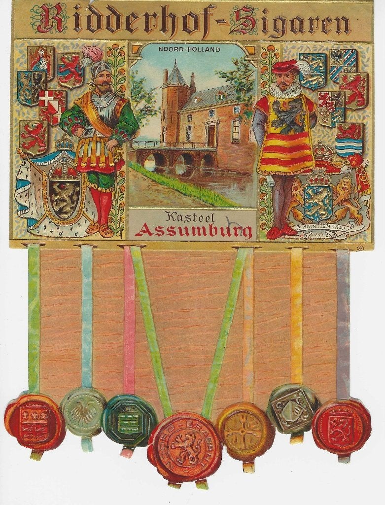 etiket V -2151  ridderhof   sigarenbanden, Ophalen of Verzenden, Zo goed als nieuw, Sigarenbandjes