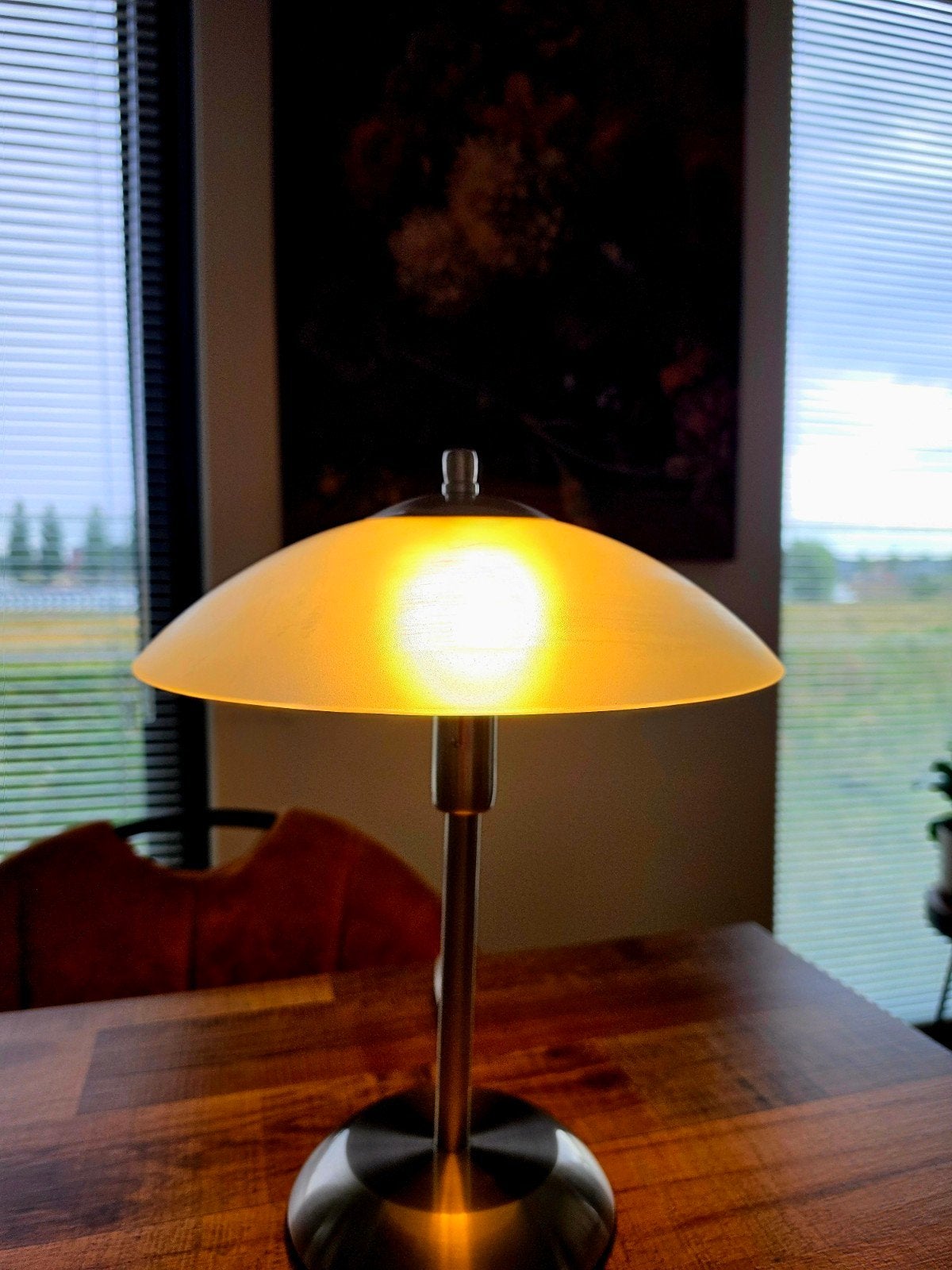 Tafellamp  met touch- functie( 3 standen)  zo goed als nieuw, Ophalen, Zo goed als nieuw, E27 (groot), Led-lamp