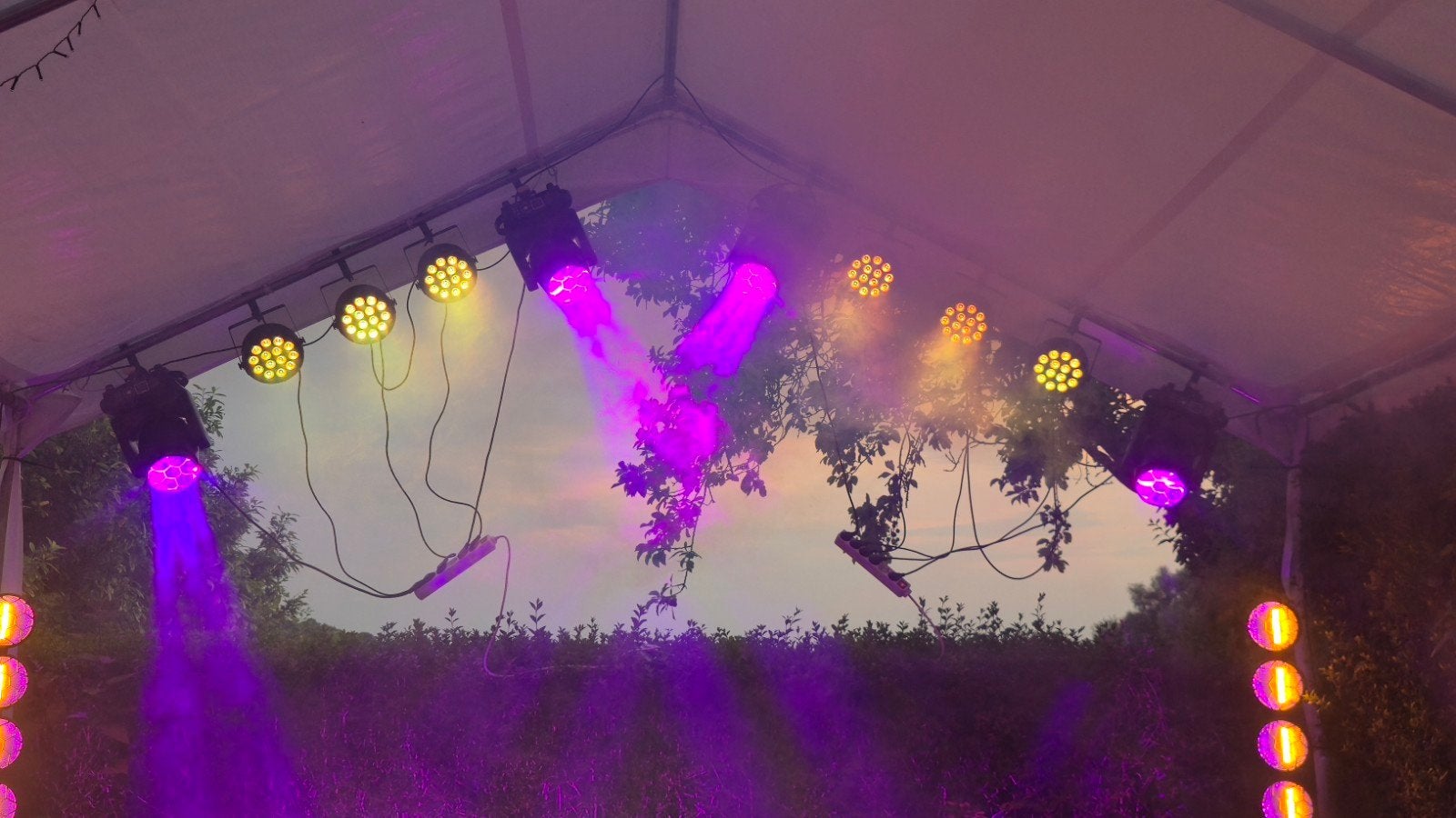 7x40W RGBW Bee Eye Moving Head met Zoom, Ophalen of Verzenden, Zo goed als nieuw, Licht, Geluidgestuurd