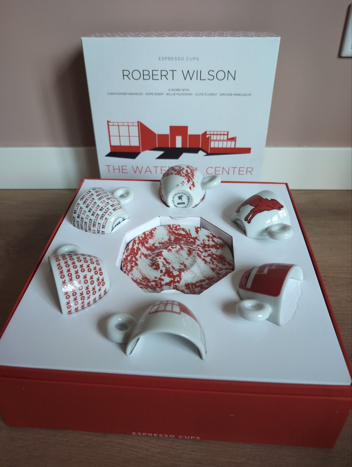 Robert Wilson Espresso Kopjes - The Watermill Center, Nieuw, Ophalen of Verzenden, Illy, Kop(pen) en/of Schotel(s)