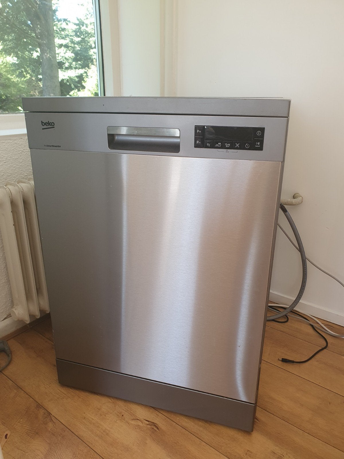 Beko Vrijstaande Vaatwasser - RVS Look, Witgoed en Apparatuur, Gebruikt, Ophalen of Verzenden, 85 tot 90 cm, Eco programma