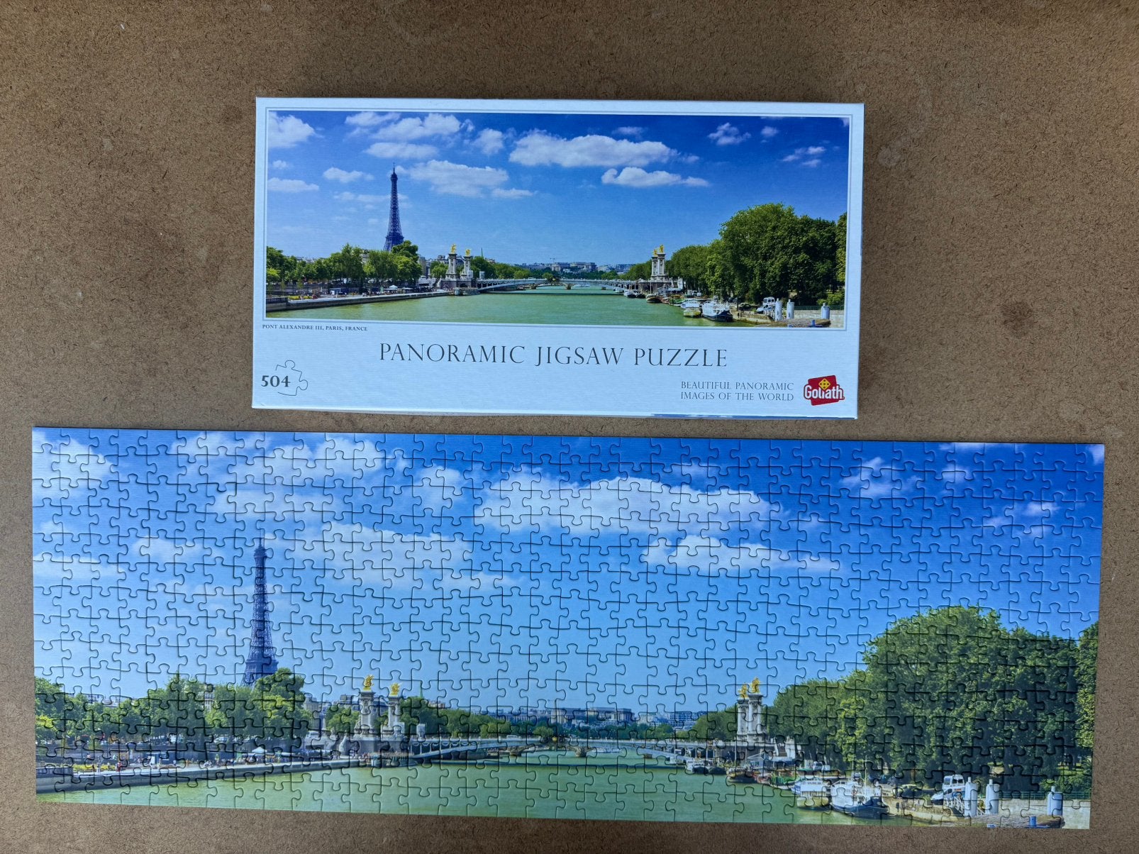 504 puzzelstukjes Parijs puzzel compleet, Ophalen, 500 t/m 1500 stukjes, Zo goed als nieuw