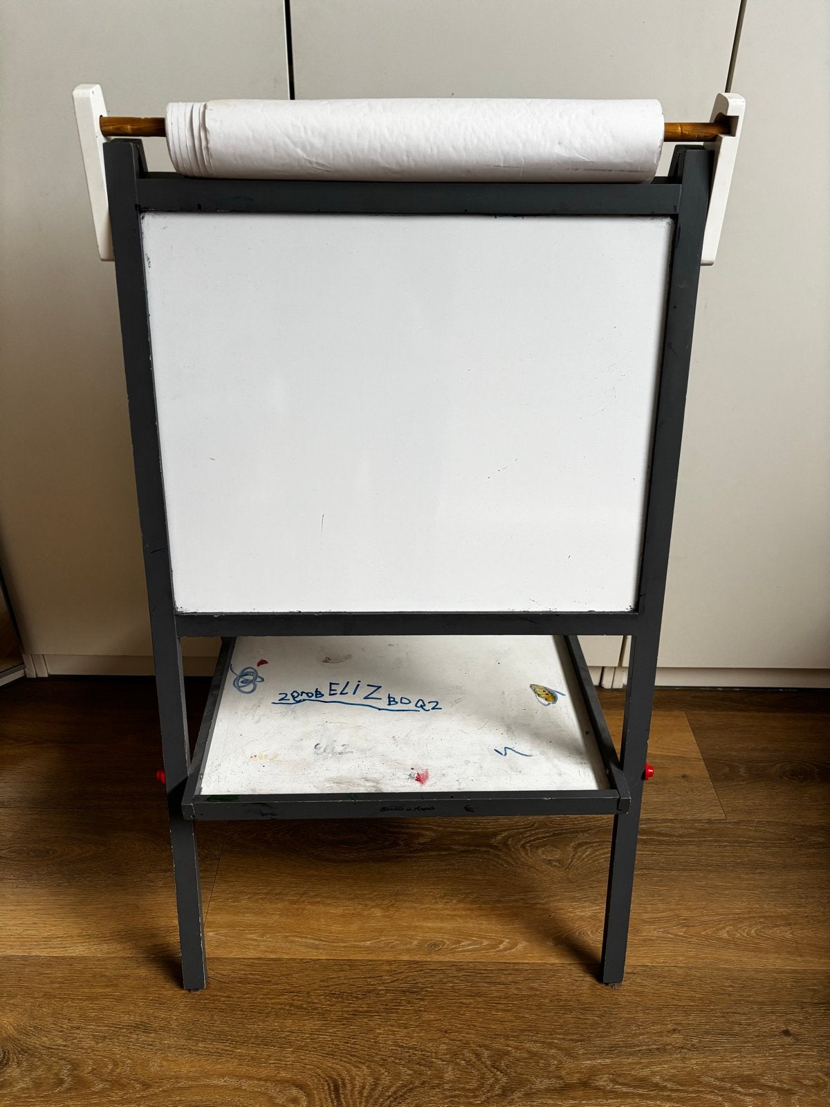 Schoolbord met whiteboard en papier, Diversen, Ophalen of Verzenden, Gebruikt, Whiteboard