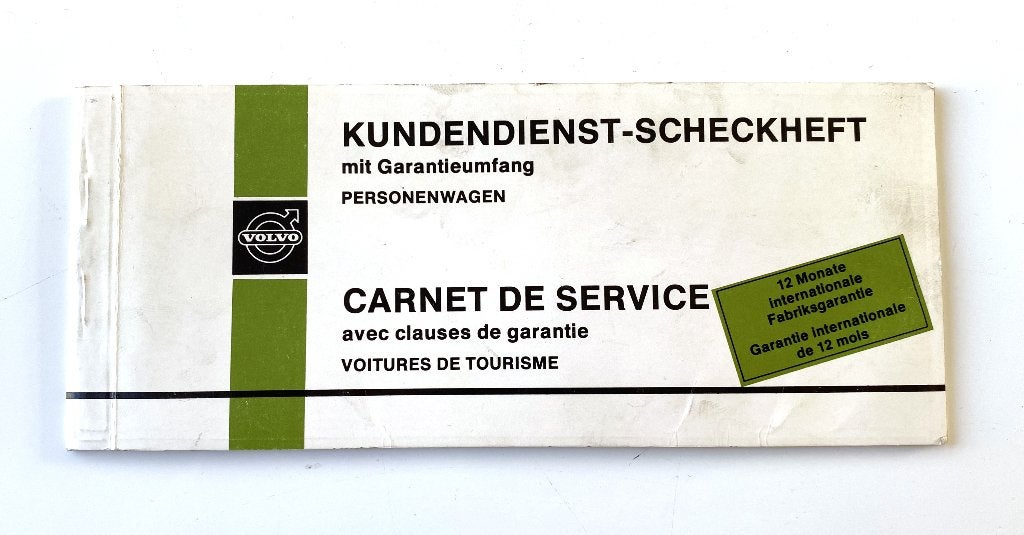 Volvo 265 eigendoms- / garantieboekje, Verzenden