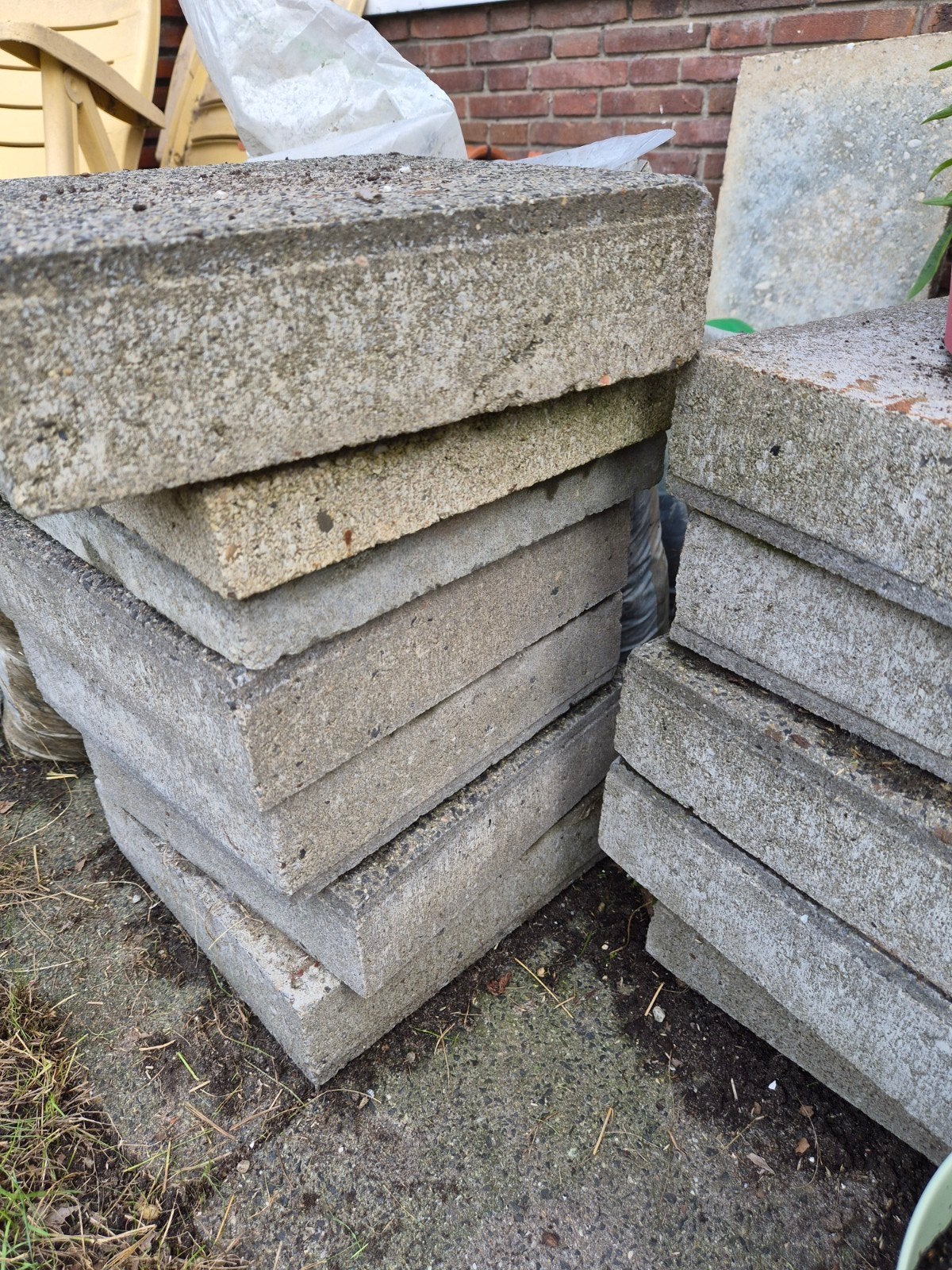 restant tegels, Ophalen, Nieuw, Beton, Terrastegels