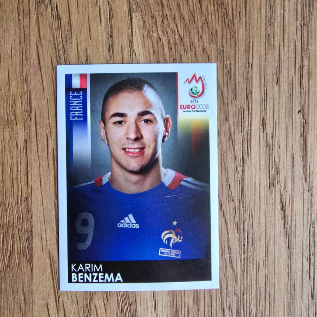 Karim Benzema - Panini Euro 2008 - Nieuw, Verzamelen, Sportartikelen en Voetbal, Ophalen of Verzenden, Nieuw, Buitenlandse clubs